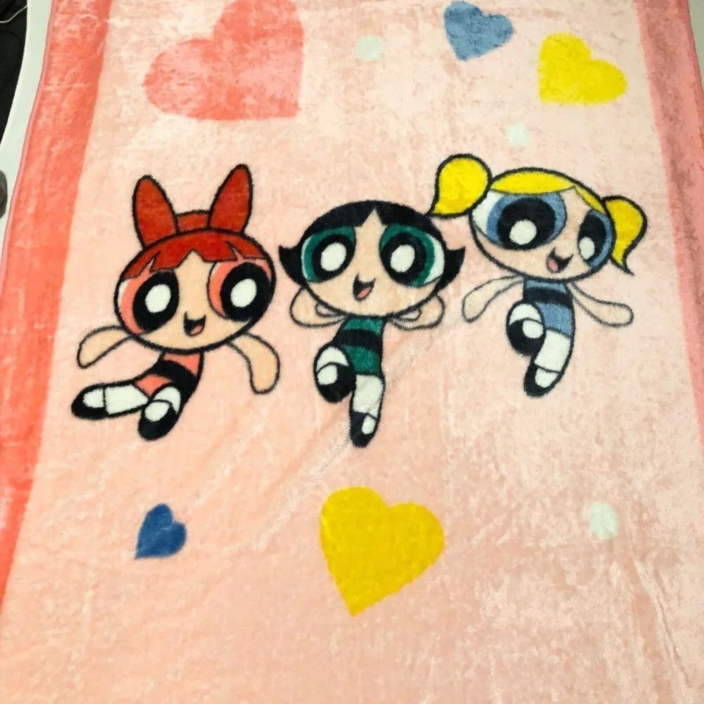 The Powerpuff Girls Heavy Fleece Blanket  88 X 60 Inch